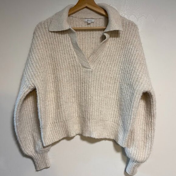 Reitmans Beige Collared Women's Pullover Sweater Size S - Picture 2 of 8